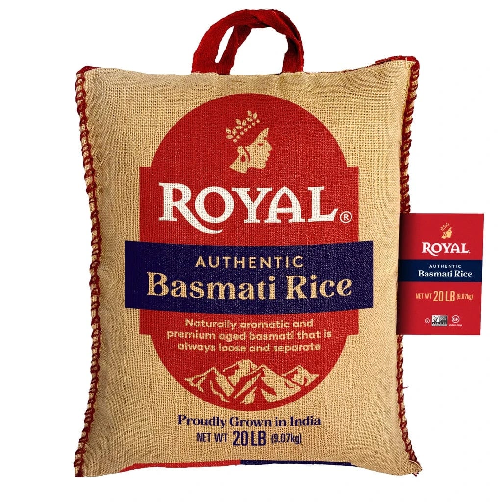 Royal Basmati Rice, 20 lb bag
